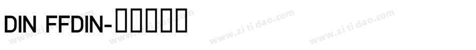 DIN FFDIN字体转换